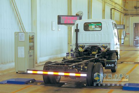 正在進(jìn)行測試的江淮好運