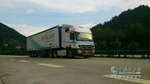 奔馳卡車(chē)廣州成都往返油耗新鮮出爐 百公里 30.5升油耗
