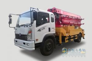 重汽王牌 玉柴180馬力 臂架式泵車(chē)	（2015年規劃產(chǎn)品）