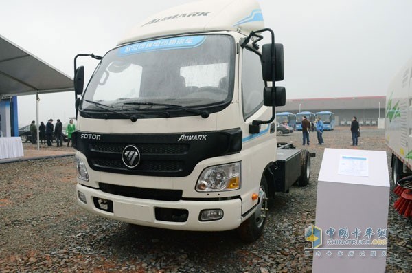 福田汽車(chē)純電動(dòng)卡車(chē)歐馬可首次長(cháng)沙亮相