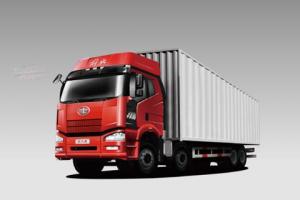 一汽解放J6P 350馬力8×4廂式載貨車(chē)（標載型）