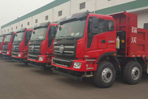 瑞不可擋！41臺瑞沃重卡自卸車(chē)成功入駐棗莊