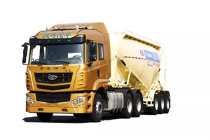 車(chē)掛一體 自重僅6噸，華菱漢馬粉罐半掛車(chē)就是豪橫!