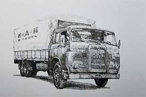 在手繪中進(jìn)行時(shí)光漫步 感受曼恩的百年經(jīng)典車(chē)型