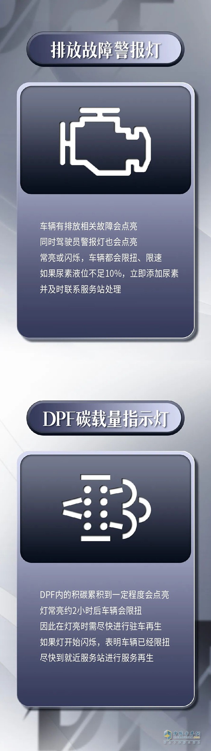 解放卡車(chē) 國六“燈語(yǔ)”大全車(chē)輛限速限扭