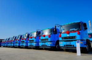 100臺遠程醇氫重卡交付哈密?chē)?高效賦能疆煤外運