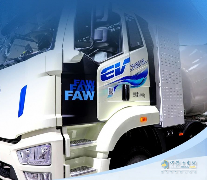 搭載行業(yè)領(lǐng)先三電，解放J6L純電動(dòng)攪拌車(chē)亮點(diǎn)多