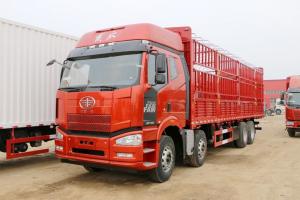 一汽解放 J6P重卡 350馬力 8X4 9.5米 國五倉柵式載貨車(chē)(CA5310CCYP66K2L7T4E5)