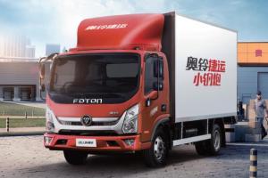 福田奧鈴 新捷運小鋼炮 156馬力 4×2 國五 單排廂式載貨車(chē) 