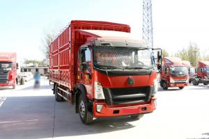 重汽HOWO輕卡 G5X中卡 220馬力 5.75米 國六 排半倉柵式載貨車(chē)(ZZ5187CCYK451DF1)
