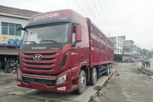 現代商用車(chē) 創(chuàng  )虎XCIENT重卡 410馬力 8X4 9.45米 國五 倉柵式載貨車(chē)(CHM5310CCYKPQ80V)