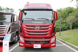 現代商用車(chē) 創(chuàng  )虎XCIENT重卡 440馬力 8X4 9.4米 國五 欄板載貨車(chē)(3.667速比)(CHM1310KPQ80V)