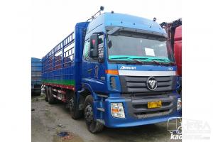 福田 歐曼EST 6系重卡 400馬力  國五8X4 9.5米倉柵式載貨車(chē)(4.111速比)(BJ5319CCY-