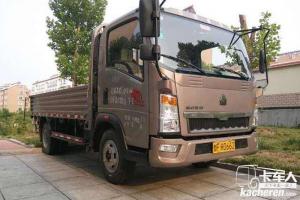 中國重汽HOWO 悍將 標載版 87馬力 3.8米 4X2 國五排半欄板輕卡(ZZ1047C3313E145)